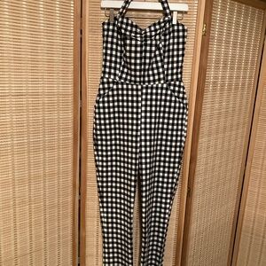 Unique Vintage gingham jumpsuit